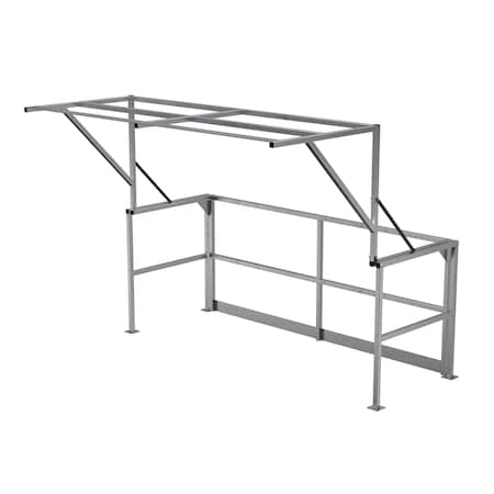 Vestil SS Mezzanine Safety Dbl. Wide Gate MEZZ-200-DW-SS